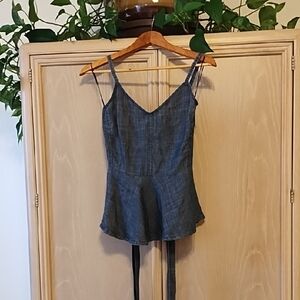 Women's Blue Denim Top